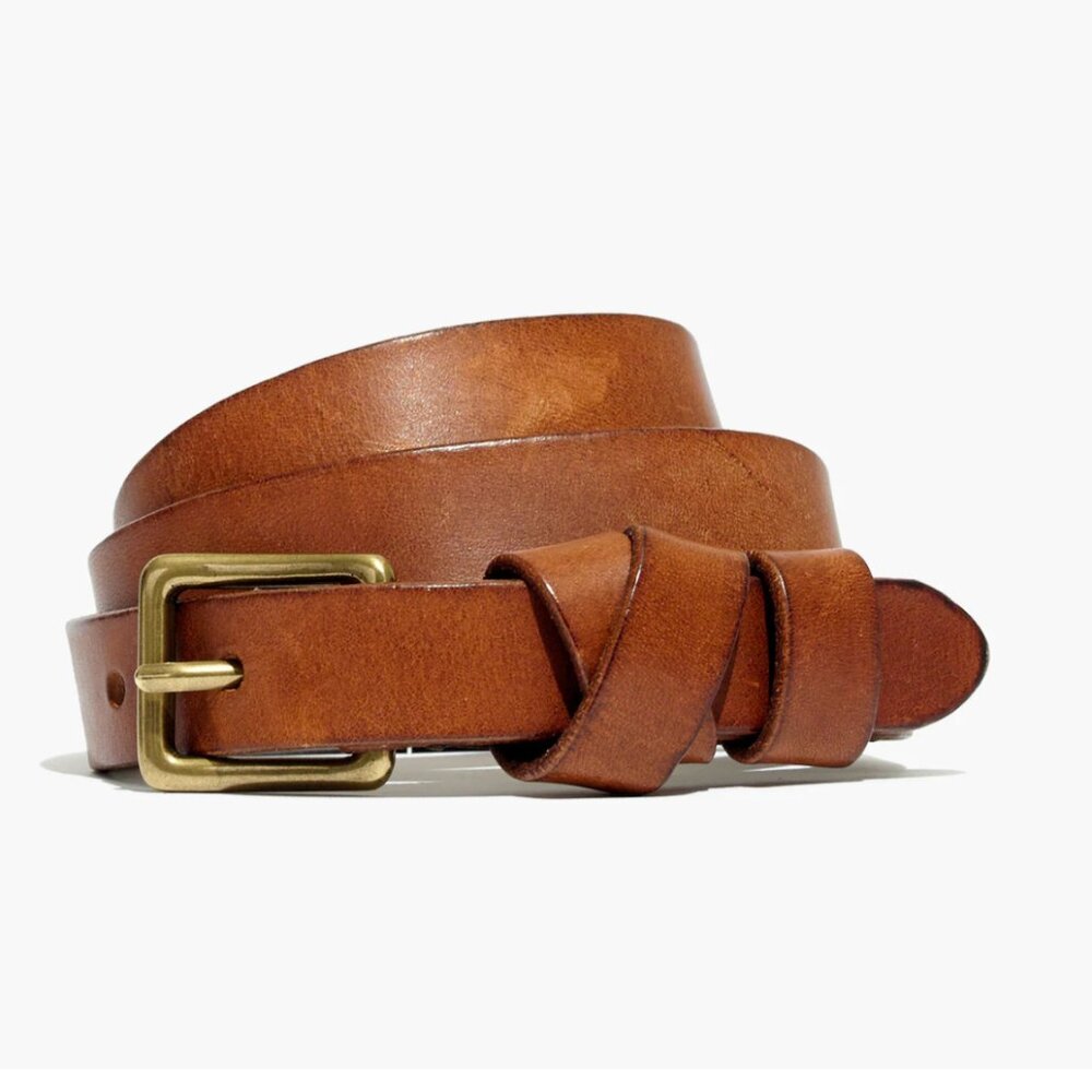 Madewell Leather Crisscross Skinny Belt